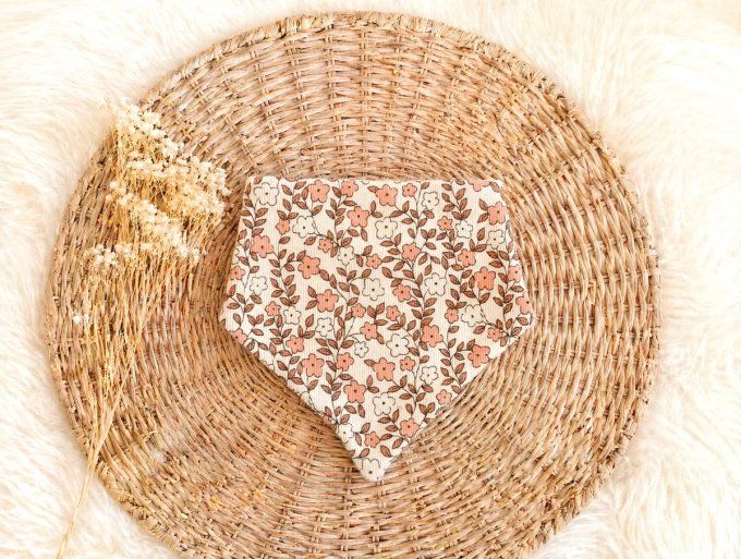 Bavoir bandana Flora