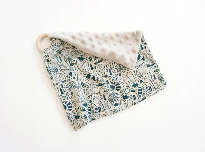 Doudou plat Blue forest