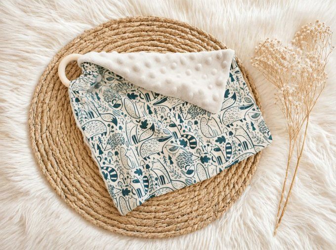 Doudou plat Blue forest