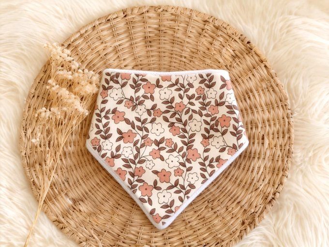 Bavoir bandana Flora