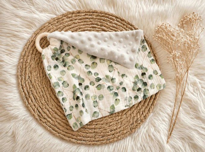 Doudou plat Eucalyptus