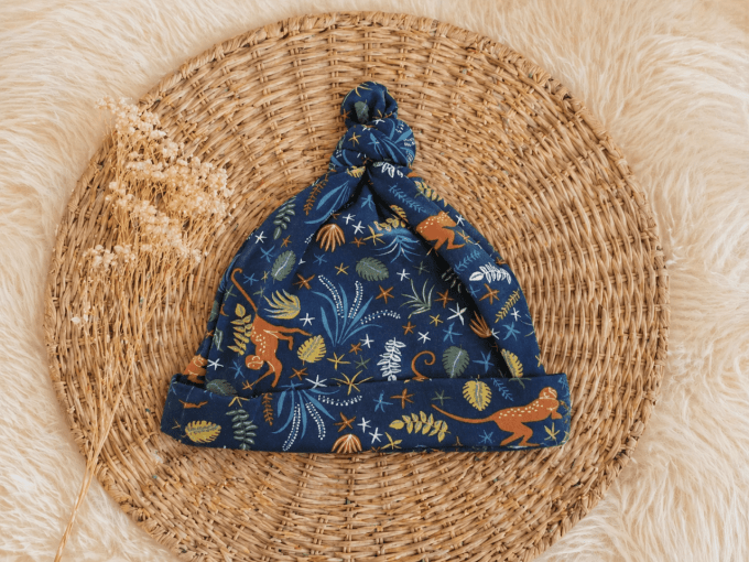 Bonnet de naissance Monkey
