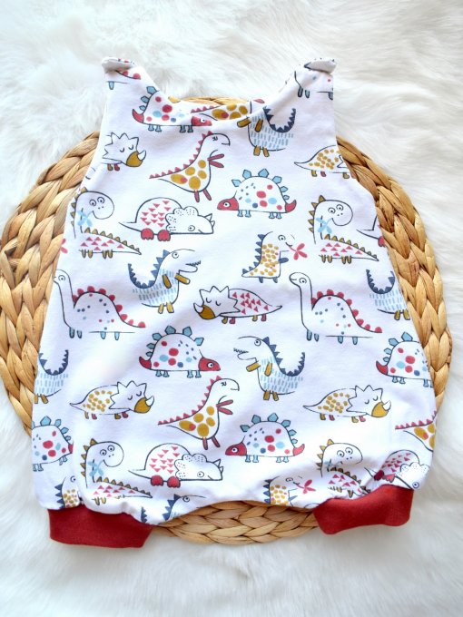 Combi-sarouel courte Dinos blanc