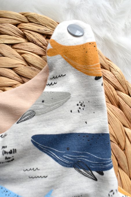 Combi-sarouel courte Baleine