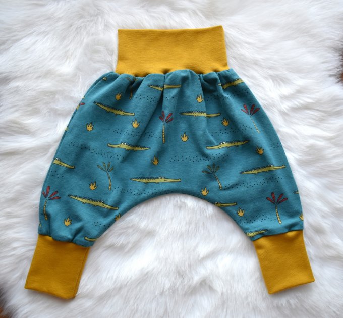 Sarouel évolutif Crocos bleu canard