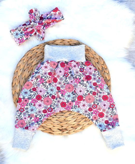 Bandeau cheveux Liberty fuchsia