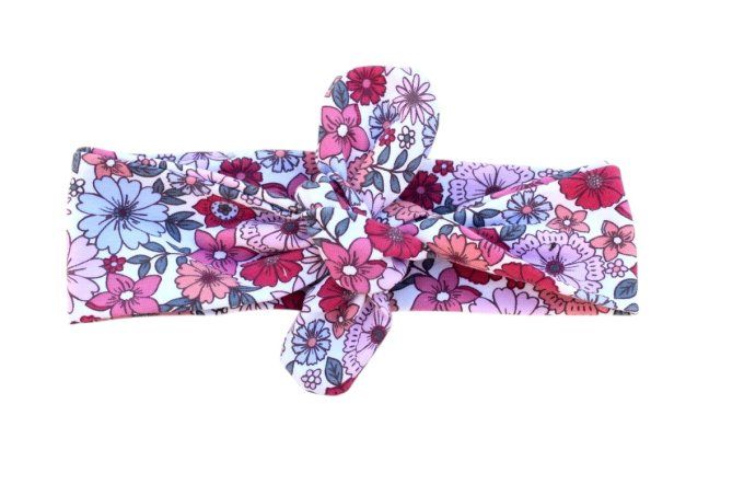 Bandeau cheveux Liberty fuchsia