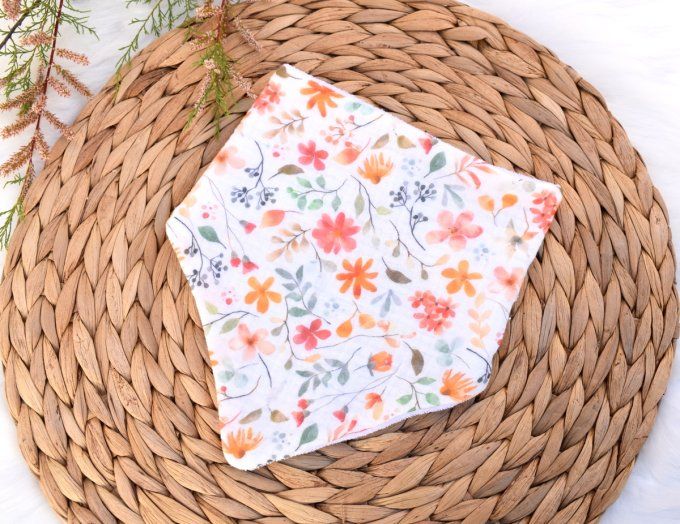 Bavoir bandana Floralie