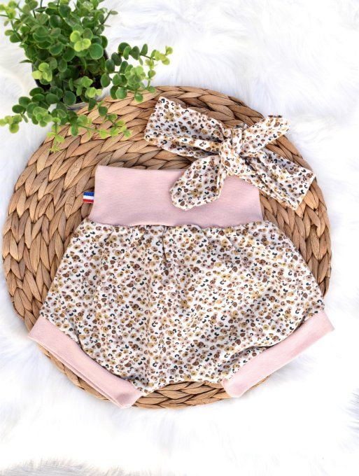 Short sarouel Léopard beige