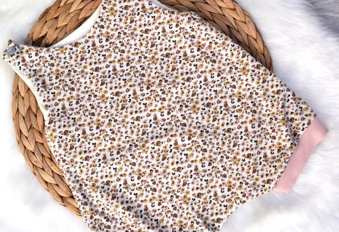 Combi-sarouel courte Léopard beige