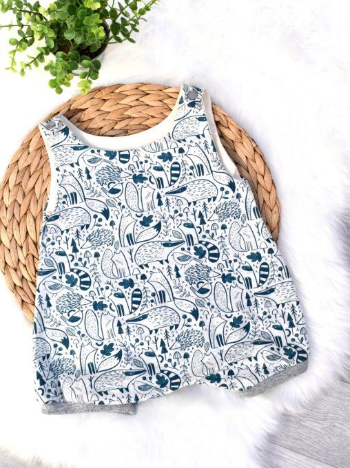 Combi-sarouel courte Blue Forest