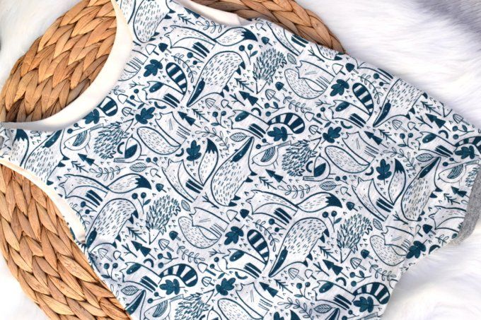Combi-sarouel courte Blue Forest