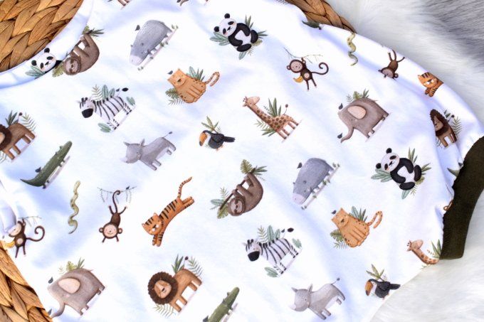 Combi-sarouel courte Animaux mignons