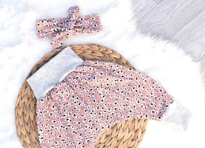 Sarouel évolutif Léopard rose