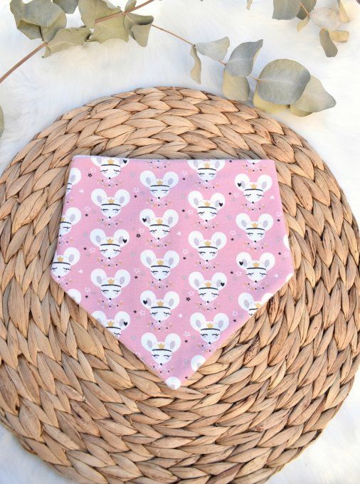 Bavoir bandana Souricette