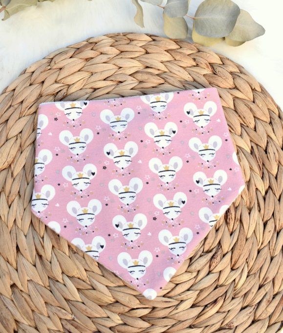 Bavoir bandana Souricette