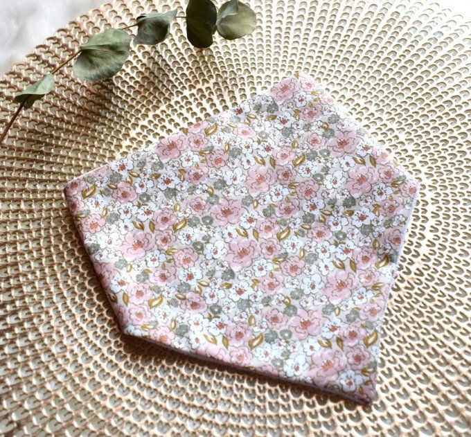 Doudou plat Liberty rose coton