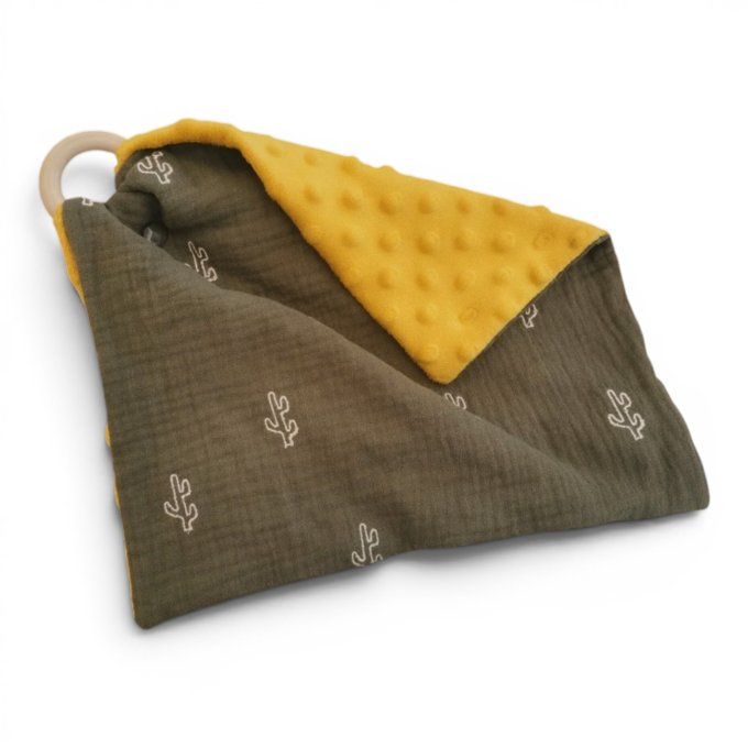 Doudou plat  Cactus kaki 